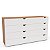 Cômoda de Casal Porto 150x84cm com 8 Gavetas e Puxadores Embutidos - Imagem 6