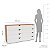 Cômoda de Casal Porto 150x84cm com 8 Gavetas e Puxadores Embutidos - Imagem 7