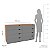 Cômoda de Casal Porto 150x84cm com 8 Gavetas e Puxadores Embutidos - Imagem 5