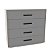 Cômoda Valência Compacta Organizadora 90x84cm com 4 Gavetas - Imagem 14