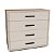 Cômoda Valência Compacta Organizadora 90x84cm com 4 Gavetas - Imagem 2