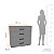 Cômoda Valência Compacta Organizadora 90x84cm com 4 Gavetas - Imagem 5