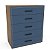 Cômoda Valência Moderna Vertical 90x104cm com 5 Gavetas - Imagem 14