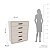 Cômoda Valência Moderna Vertical 90x104cm com 5 Gavetas - Imagem 11