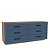 Cômoda Valência Moderna Organizadora 150x63cm com 6 Gavetas - Imagem 10
