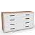 Cômoda de Casal Valência Moderna 150x84cm com 8 Gavetas - Imagem 10
