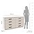 Cômoda de Casal Valência Moderna 150x84cm com 8 Gavetas - Imagem 11
