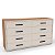 Cômoda de Casal Valência Moderna 150x84cm com 8 Gavetas - Imagem 2