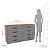 Cômoda de Casal Valência Moderna 150x84cm com 8 Gavetas - Imagem 5