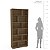 Estante Xangai Escritório/Home Office 90x204,2cm 12 Nichos e 6 Pés - Imagem 10
