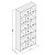 Estante Xangai Escritório/Home Office 90x204,2cm 12 Nichos e 6 Pés - Imagem 16