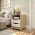 Mesa de Cabeceira Barcelona em MDF 44,5x61,5cm com 2 Gavetas - Imagem 1
