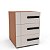 Mesa de Cabeceira Lisboa Moderna 40x54cm com 3 Gavetas - Imagem 2