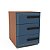 Mesa de Cabeceira Valência Moderna 40x54cm com 3 Gavetas - Imagem 20
