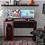 Mesa Escrivaninha Gamer Singapura 120x75,5cm com Suporte para CPU - Imagem 1