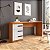 Mesa Escrivaninha Lisboa Escritório/Home Office 163x77cm 3 Gavetas - Imagem 10