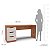 Mesa Escrivaninha Madri Escritório/Home Office 163x77cm 3 Gavetas - Imagem 4