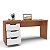 Mesa Escrivaninha Madri Escritório/Home Office 163x77cm 3 Gavetas - Imagem 14
