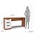 Mesa Escrivaninha Madri Escritório/Home Office 163x77cm 3 Gavetas - Imagem 18