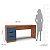 Mesa Escrivaninha Madri Escritório/Home Office 163x77cm 3 Gavetas - Imagem 14