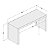 Mesa Escrivaninha Office Compacta para Escritório 160x75,5 4 Pés - Imagem 5