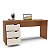 Mesa Escrivaninha Porto Escritório/Home Office 163x77cm 3 Gavetas - Imagem 2