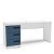 Mesa Escrivaninha Valência Escritório/Home Office 163x77cm 3 Gavetas - Imagem 21