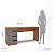 Mesa Escrivaninha Valência Escritório/Home Office 163x77cm 3 Gavetas - Imagem 6