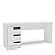 Mesa Escrivaninha Valência Escritório/Home Office 163x77cm 3 Gavetas - Imagem 15