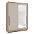 Roupeiro Barcelona em MDF 177x235,5cm 2 Portas de Correr com Espelho - Imagem 2