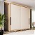 Roupeiro Barcelona MDF 177X235,5cm 4 Gavetas e 2 Portas de Correr - Imagem 1