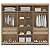 Roupeiro Casal Barcelona em MDF 270x235,5cm com 6 Portas e Espelho - Imagem 3