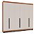 Roupeiro Casal Madri 242x214cm com 4 Gavetas 4 Prateleiras e 6 Portas - Imagem 2