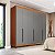 Roupeiro Casal Madri 242x214cm com 4 Gavetas 4 Prateleiras e 6 Portas - Imagem 7