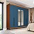 Roupeiro Casal Madri 242x214cm 4 Gavetas e 6 Portas com Espelho - Imagem 15
