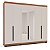 Roupeiro Casal Madri 242x214cm 4 Gavetas e 6 Portas com Espelho - Imagem 2