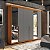 Roupeiro Casal Porto 242x214cm 4 Prateleiras e 6 Portas com Espelho - Imagem 5
