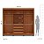 Roupeiro Casal Porto 242x214cm 4 Prateleiras e 6 Portas com Espelho - Imagem 10