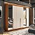 Roupeiro Casal Porto 242x214cm 4 Prateleiras e 6 Portas com Espelho - Imagem 1
