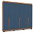 Roupeiro Casal Porto 242x214cm com 6 Portas e Puxadores Embutidos - Imagem 14