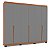 Roupeiro Casal Porto 242x214cm com 6 Portas e Puxadores Embutidos - Imagem 6