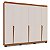Roupeiro Casal Porto 242x214cm com 6 Portas e Puxadores Embutidos - Imagem 2