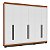 Roupeiro Casal Valência 242X214cm 4 Prateleiras 4 Gavetas e 6 Portas - Imagem 6