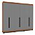 Roupeiro Casal Valência 242X214cm 4 Prateleiras 4 Gavetas e 6 Portas - Imagem 2