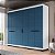 Roupeiro Casal Lisboa 242x214cm com 4 Gavetas 4 Prateleiras e 6 Portas - Imagem 15