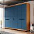 Roupeiro Casal Lisboa 242x214cm com 4 Gavetas 4 Prateleiras e 6 Portas - Imagem 9