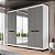 Roupeiro Casal Lisboa 242x214cm 4 Gavetas e 6 Portas com Espelho - Imagem 13
