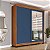 Roupeiro Solteiro Porto 177x213cm 2 Portas de Correr com Espelho - Imagem 9