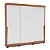 Roupeiro Porto 217x213cm c/ 5 Prateleiras 4 Gavetas 3 Portas de Correr - Imagem 10