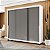Roupeiro Porto 217x213cm c/ 5 Prateleiras 4 Gavetas 3 Portas de Correr - Imagem 13